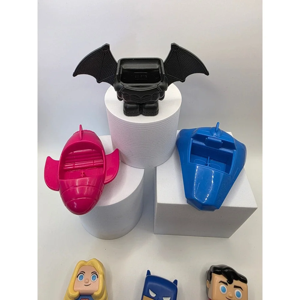Wendy's DC Rides Kids Meal Limited-Edition Toys Lot Batman Superman Supergirl